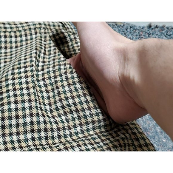 Vintage Haggar Imperial Women's Slacks Pants Size 20 Waist 40 Checkered Pattern - Picture 5 of 8